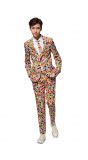 Gekleurde confetti Opposuits kostuum tieners