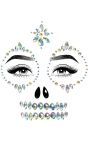 Glamour skelet gezicht jewel stickers
