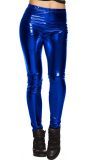 Glance metallic legging dames blauw
