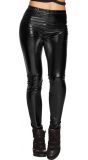 Glance metallic legging dames zwart