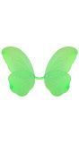 Glitter vlinder vleugels groen