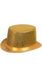 Glitz gouden hoge hoed
