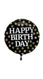 Glossy verjaardag folieballon zwart