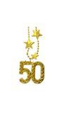 Gouden 50 jaar verjaardag ketting