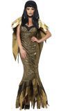 Gouden donkere cleopatra jurk