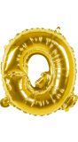 Gouden folieballon letter Q