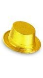 Gouden glitter hoge hoed
