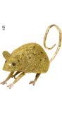 Gouden glitter muis