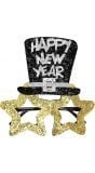 Gouden Happy New Year bril