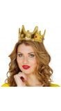 Gouden middeleeuwse koningin kroon