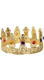 Gouden multicolor royal queen kroon