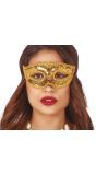 Gouden pailletten oogmasker