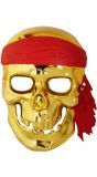 Gouden schedelmasker piraat