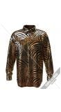 Gouden tijgerprint blouse heren