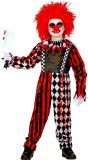 Griezelige horror clown kostuum kind