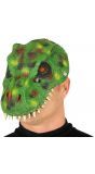Groene dinosaurus masker
