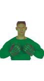Groene hulk handschoenen