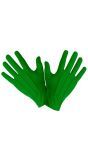 Groene korte carnaval handschoenen