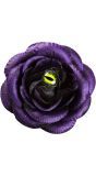 Haarclip bloem paars met oog