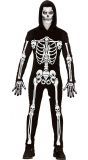 Halloween griezelig skelet kostuum heren