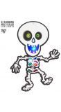Halloween LED skelet decoratie