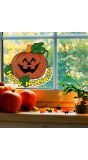 Halloween pompoen raam sticker