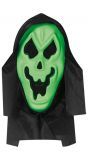 Halloween scream masker groen