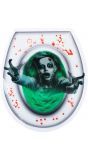 Halloween zombie geest toilet sticker