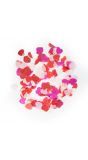 Hartjes confetti groot 14 gram multi roze