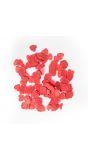Hartjes confetti groot 14 gram rood