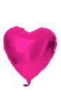 Hartvorm folieballon 45cm roze