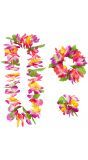 Hawaii bloemen krans set