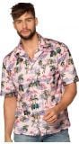 Hawaii flamigo blouse heren