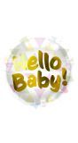 Hello baby pastel folieballon