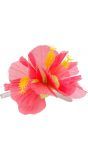 Hibiscus haarclip bloem roze