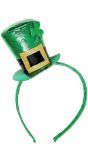 Hoofdband met St. Patricksday mini hoedje