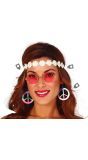 Jaren 60 hippie accessoire set