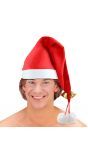 Kerstman muts met jingle bells