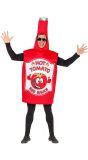 Ketchup fles kostuum