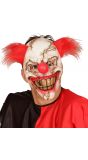 Killer clown masker met rood haar