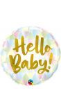Kleurrijk hello baby folieballon