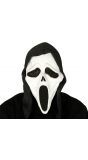 Latex Scream masker met kap