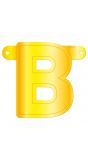 Letter B banner geel
