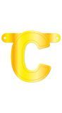 Letter C banner geel