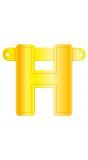 Letter H banner geel