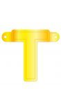 Letter T banner geel
