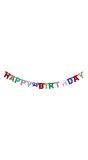 Letterslinger happy birthday holografisch