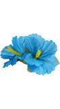 Lichtblauwe bloemen haarclip