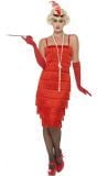 Luxe flapper jurk rood