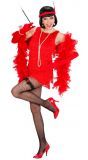 Luxe flapper jurk rood roaring jaren 20